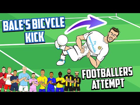 Footballers Attempt Gareth Bale's Lucky Goal in the Champions League