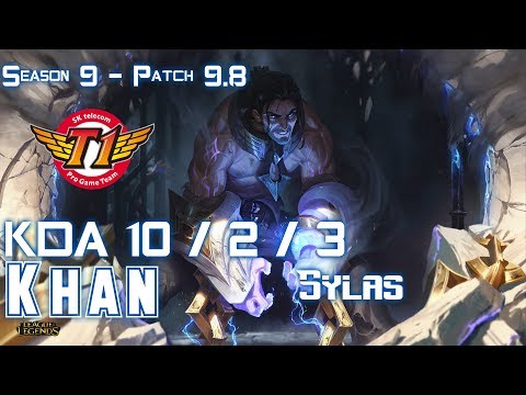 SKT T1 Khan SYLAS vs RENEKTON Top - Patch 9.8 KR Ranked