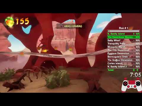 (WORLD'S FIRST) Crash Bandicoot 4: It's About Time - All Clear Gems Hitless (2:42:57)