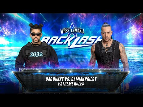 Bad Bunny  vs Damian Priest Street Fight match in Backlash 2023 #wwe2k23 #backlash