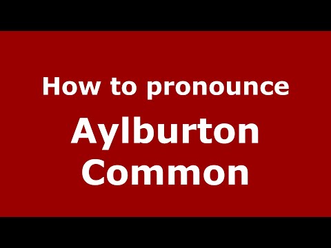 How to pronounce Aylburton Common