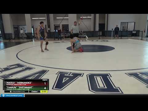 138 Lbs 1st Place Match - ``Tharun`` ``Svetanant``, ``Virginia Elite Wrestling Club`` Vs ``Mateo``