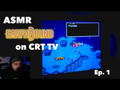 ASMR 🛸 Earthbound 🛸Let's Play on CRT  📺 pt 1 (whispers)