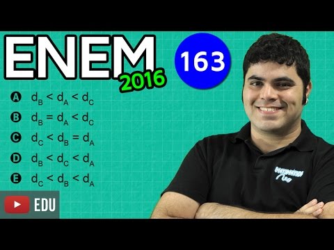 👉 ENEM 2016 Math #28 - Density Comparison (difficult question)