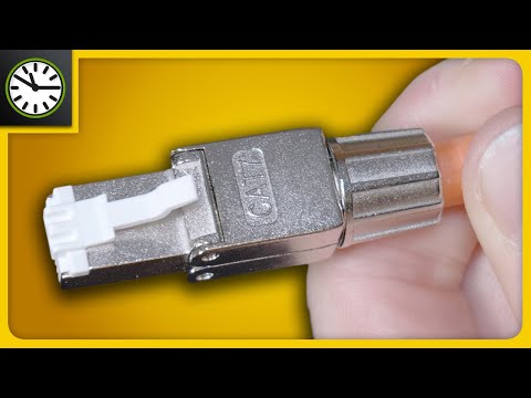 CAT7 Stecker ohne Werkzeug montieren – Anleitung