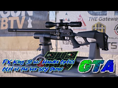 The Amazing FX KING .30 Cal Out of the Box Demo with Hawke Optics - Viewer Provided Airgun Demo!