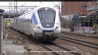 preview picture of video 'SL X60 commuter train at Ulriksdal, Stockholm'