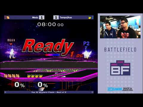 Battlefield 9 Top 32 Winners Finals - Medz (Fox) vs Tempo|Axe (Pikachu)