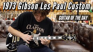 Video thumbnail for 1973 Gibson Les Paul Custom Black | Guitar of the Day by Normans Rare Guitars