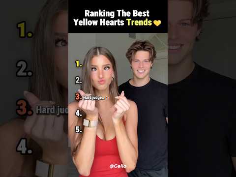 Ranking the Best Yellow Hearts Trends💛 #ranking #tiktok #viral #yellowhearts