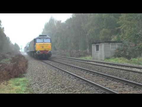 57007 and 57003 on 3S01, 09:20, Stowmarket D.G.L. - Stowmarket D.G.L. (18:21)