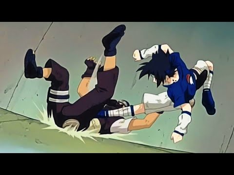 Sasuke Uchiha vs Yoroi Akado, Sasuke beats Yoroi on the chunin exams, full fight, english dub