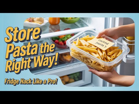 How to Store Cooked Pasta in the Fridge Like a Pro!