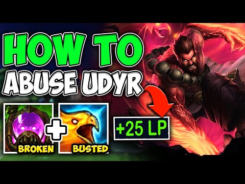 RANK 1 UDYR - How to ABUSE Udyr For Free LP in Season 11!