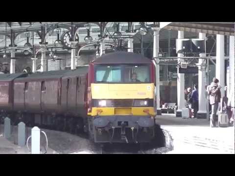 *RARE* A diverted Royal Mail Train at Newcastle 30/3/13