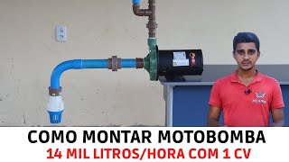 Montagem da Motobomba para Irrigação da Chácara (Válvula/Curvas/Luva de Emenda/Adaptador/Bujão)