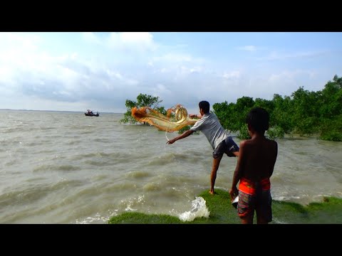 Amazing Net Fishing - Net Fishing In The Sea - Net Fishing In River @amazonfishing