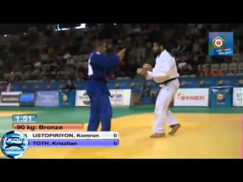 European Judo Open Men Prague 2014 Bronze -90kg USTOPIRIYON (TJK) - TOTH Krisztian (HUN)