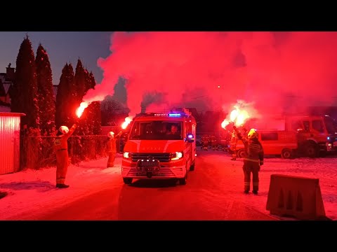 Powitanie nowego samochodu w OSP Modlniczka.