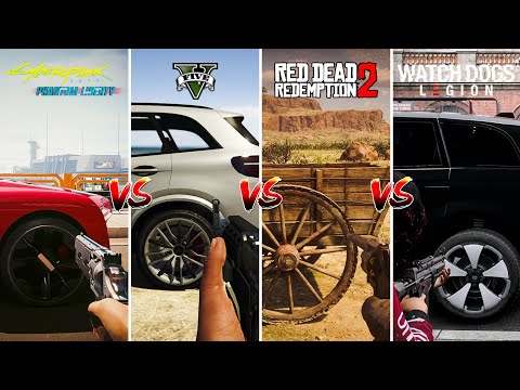 Cyberpunk Phantom Liberty vs GTA 5 vs RDR2 vs Watch Dogs Legion - SBS Comparison