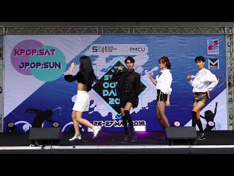 180526 'Waller' cover 'PLAYING WITH FIRE+AS IF IT'S YOUR LAST'(BLACKPINK) @ SIAM SQUARE 1 JK Street
