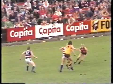 Round 9 1988 Hawthorn v Footscray highlights.