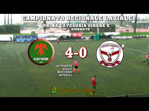 FIDENE - ATLETICO CAPRANICA= 4-0