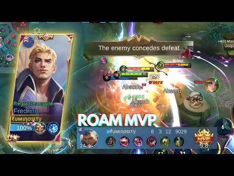 ENEMIES SURRENDER WITH FREDRINN ROAM! INSANE DAMAGE AND SUSTAIN! BEST FREDRINN BUILD 2023 | MLBB