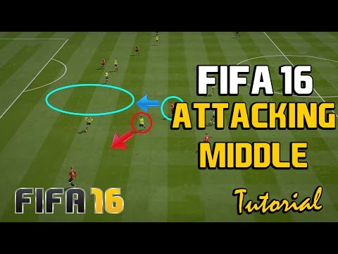 Fifa 16 Attacking Middle Tutorial: How to Attack through the Middle - Skill Moves, Tactics, Passes