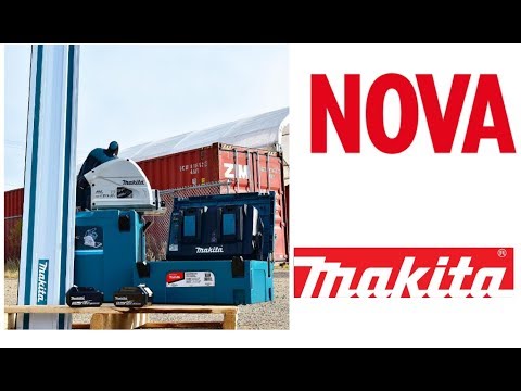 Makita Rankinis diskinis pjūklas DSP600Z, 2x18V Li-ion; (Be akumuliatorių ir kroviklio) video
