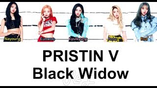 PRISTIN V (프리스틴 V) - Black Widow (PRISTIN V VERSION) (Color Coded Karaoke Lyrics ENGLISH/ROM/HAN)
