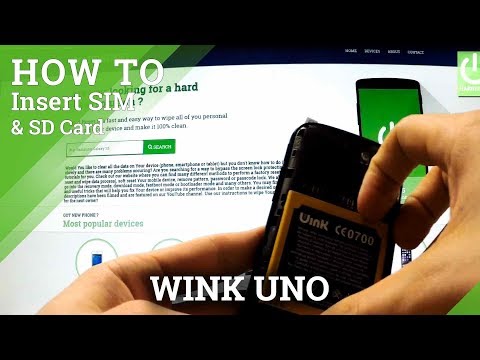 Insert SIM and Micro SD in WINK Uno - How to use SIM & SD in WINK Uno