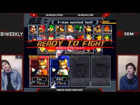 SDSU Biweekly 62 - B2S | TpFox (Fox/Marth) vs. B2S | Tino (Fox) - SSBM Losers Finals - Smash Melee