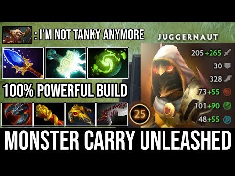 MONSTER RIGHT CLICK UNLEASHED! Too Imba Build 100% Powerful Crazy Damage Juggernaut DotA 2