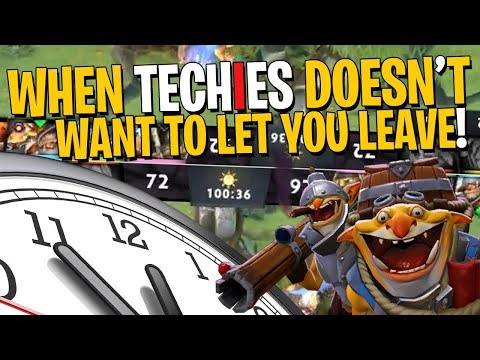 When Techies Doesn't Want You To Leave - DotA 2
