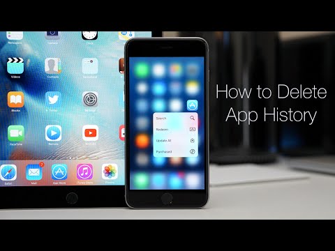 Part of a video titled How To Delete App Purchase History on iPhone, iPad or Mac - YouTube
