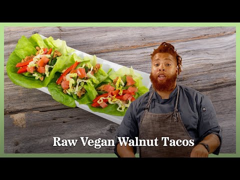 Raw Vegan Walnut Tacos (SUPER QUICK #RECIPE)