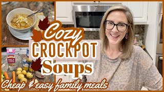 EASY FALL CROCKPOT SOUPS // CHEAP & EASY FAMILY MEALS // MANDY IN THE MAKING
