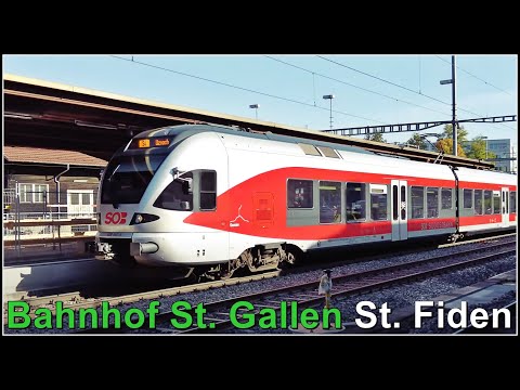 Grosser Bahnhofsumbau beim Bahnhof (St. Gallen) St. Fiden, Kanton St.Gallen, Schweiz 2022
