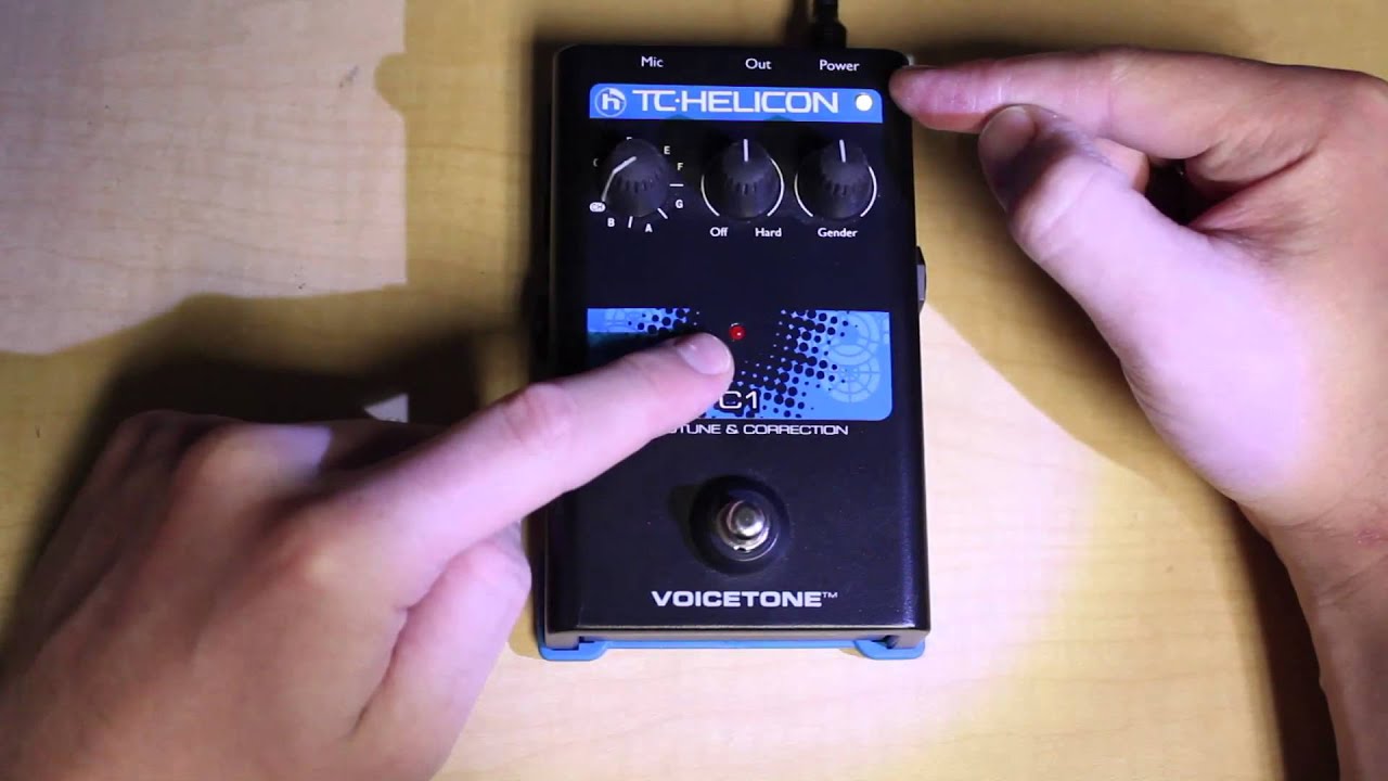 TC-Helicon VoiceTone C1 Hardtune And Correction Pedal