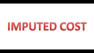 IMPUTED COST ( Hindi )