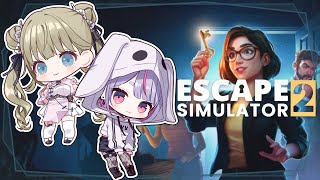 【Escape Simulator 2】2人＋αで仲良く脱出できるかな【ぶいすぽ/兎咲ミミ】