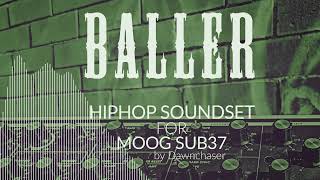 Video thumbnail for Baller Hiphop Soundset for Moog Sub 37 - Hiphop/ Rap/ Trap Patches 2025 by Kulshan Studios