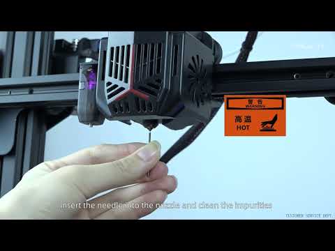 Service tutorial Ender - 3 Neo needle cleaning and nozzle replacement