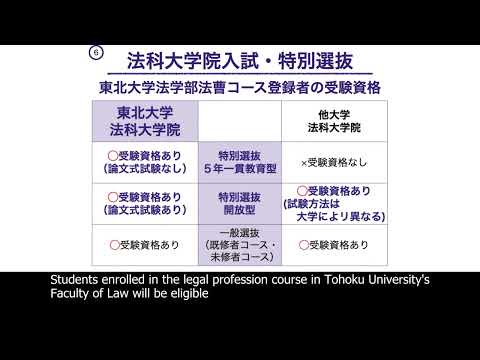 Legal Profession Course of the School of Law, Tohoku University