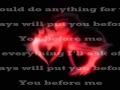 You before me-Hoobastank (lyrics)