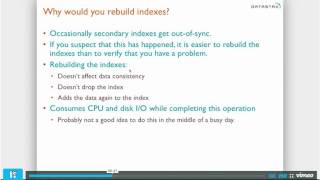 DS210 - 21 Maintaining Cassandra  Rebuild Index