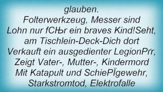 Reinhard Mey - Abscheuliches Lied FГѓВјr Abscheuliche Leute Lyrics
