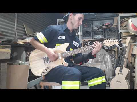 Callahan Guitars  Telesonic 2020 Clear Spalted Yellow Pine image 6