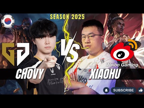 GEN Chovy vs WBG Xiaohu - Chovy RYZE vs Xiaohu MEL Mid - Patch 26.1 KR Ranked | lolrec